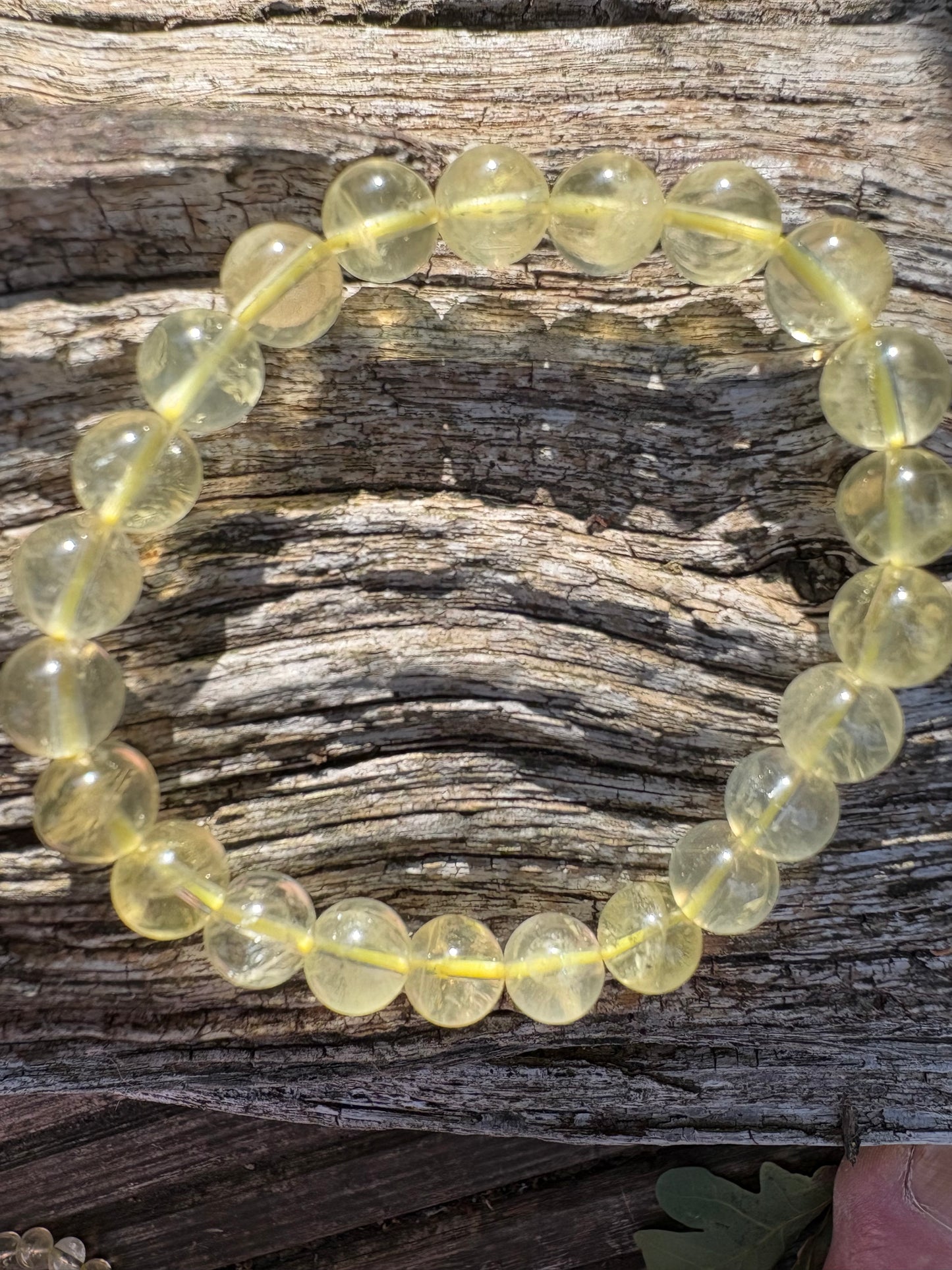 Lemon quartz bracelet