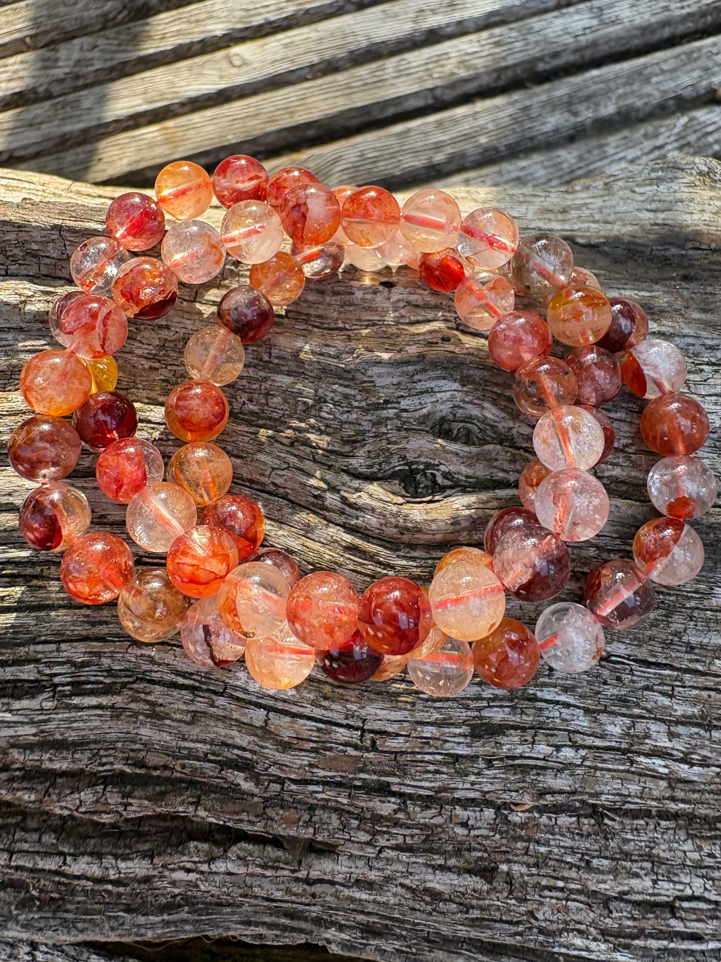 Limonite quartz bracelet