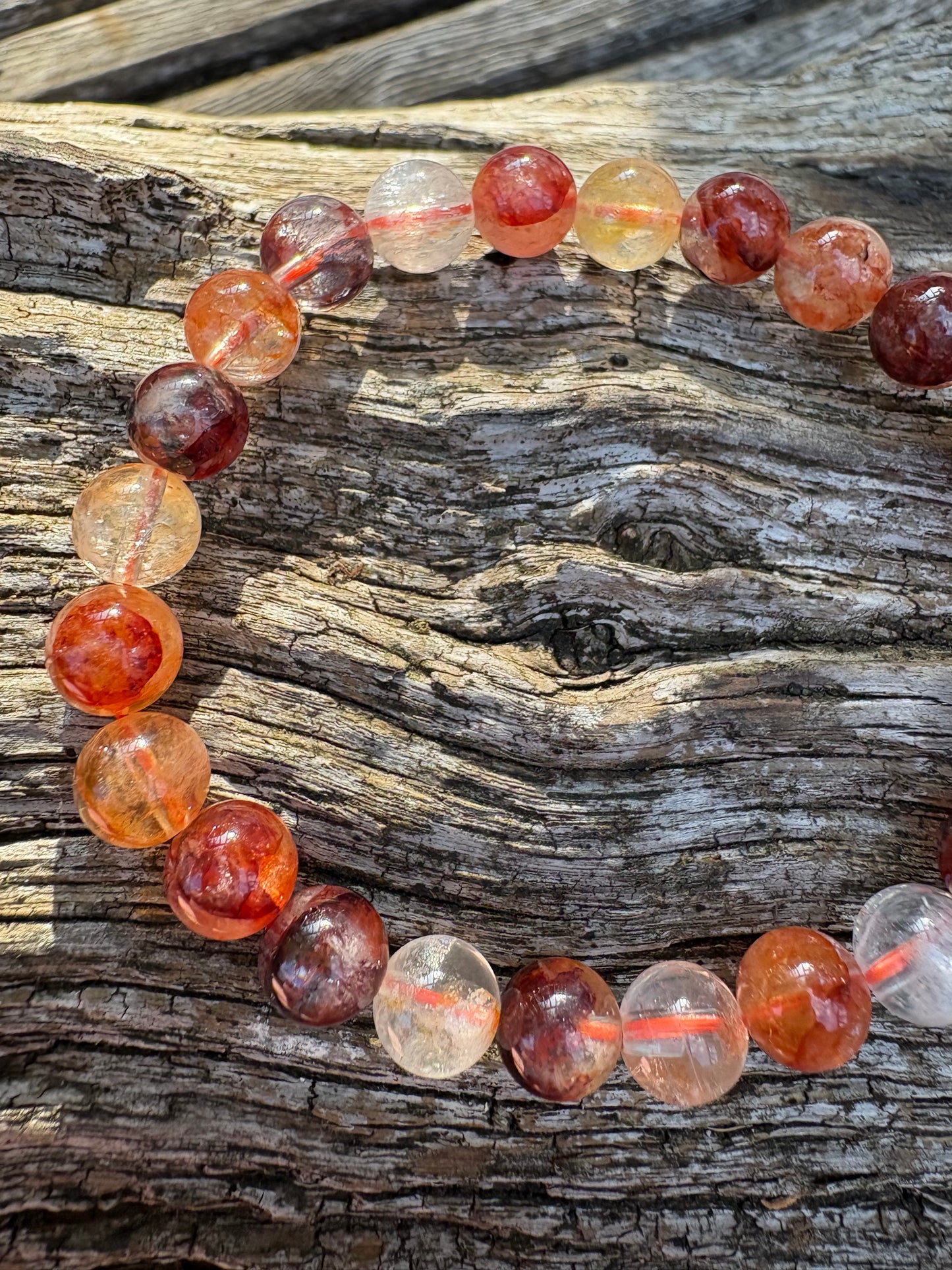 Limonite quartz bracelet