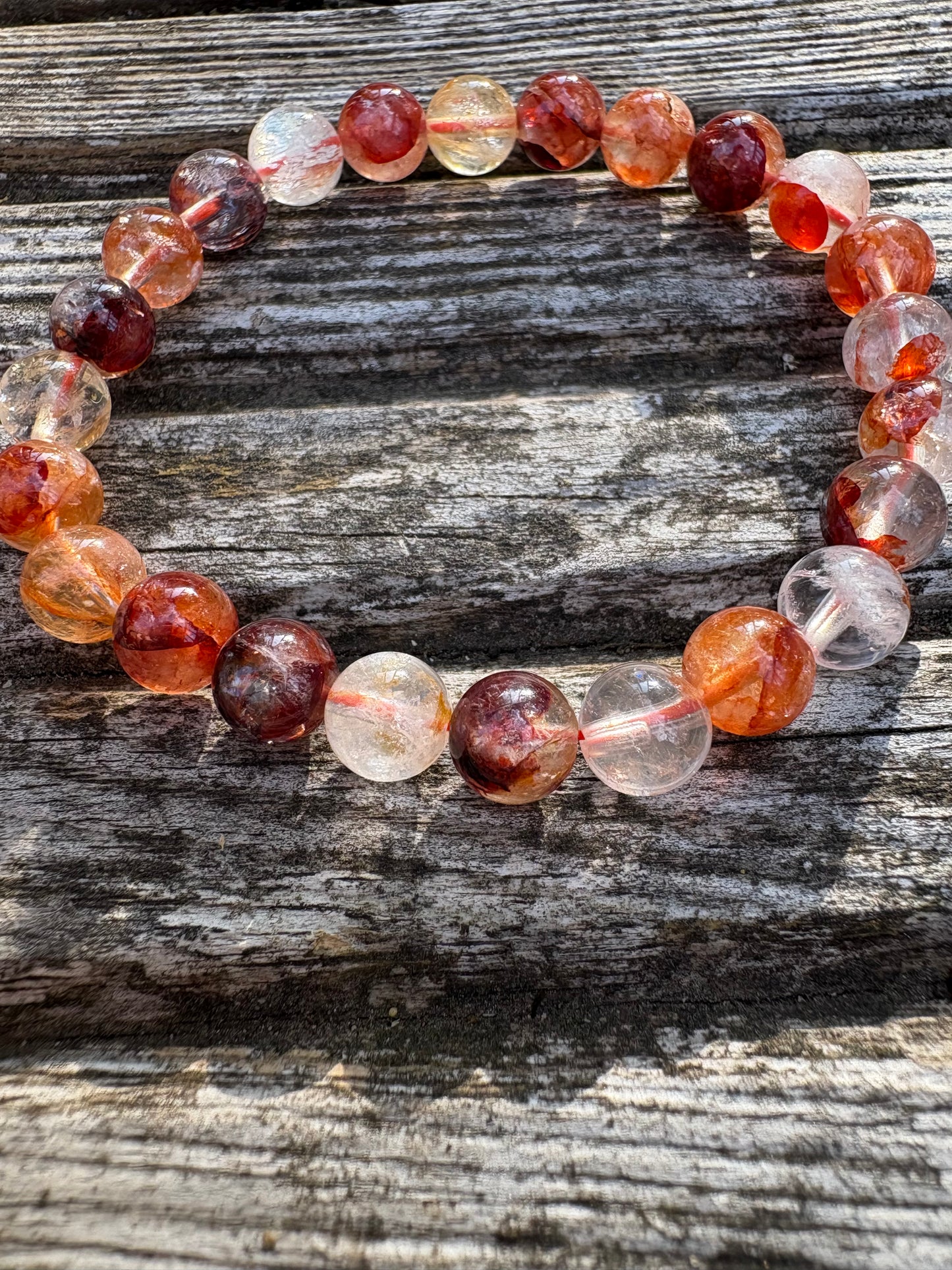 Limonite quartz bracelet