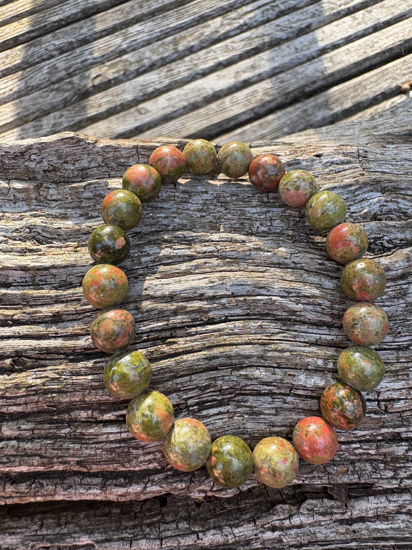 Unakite bracelet