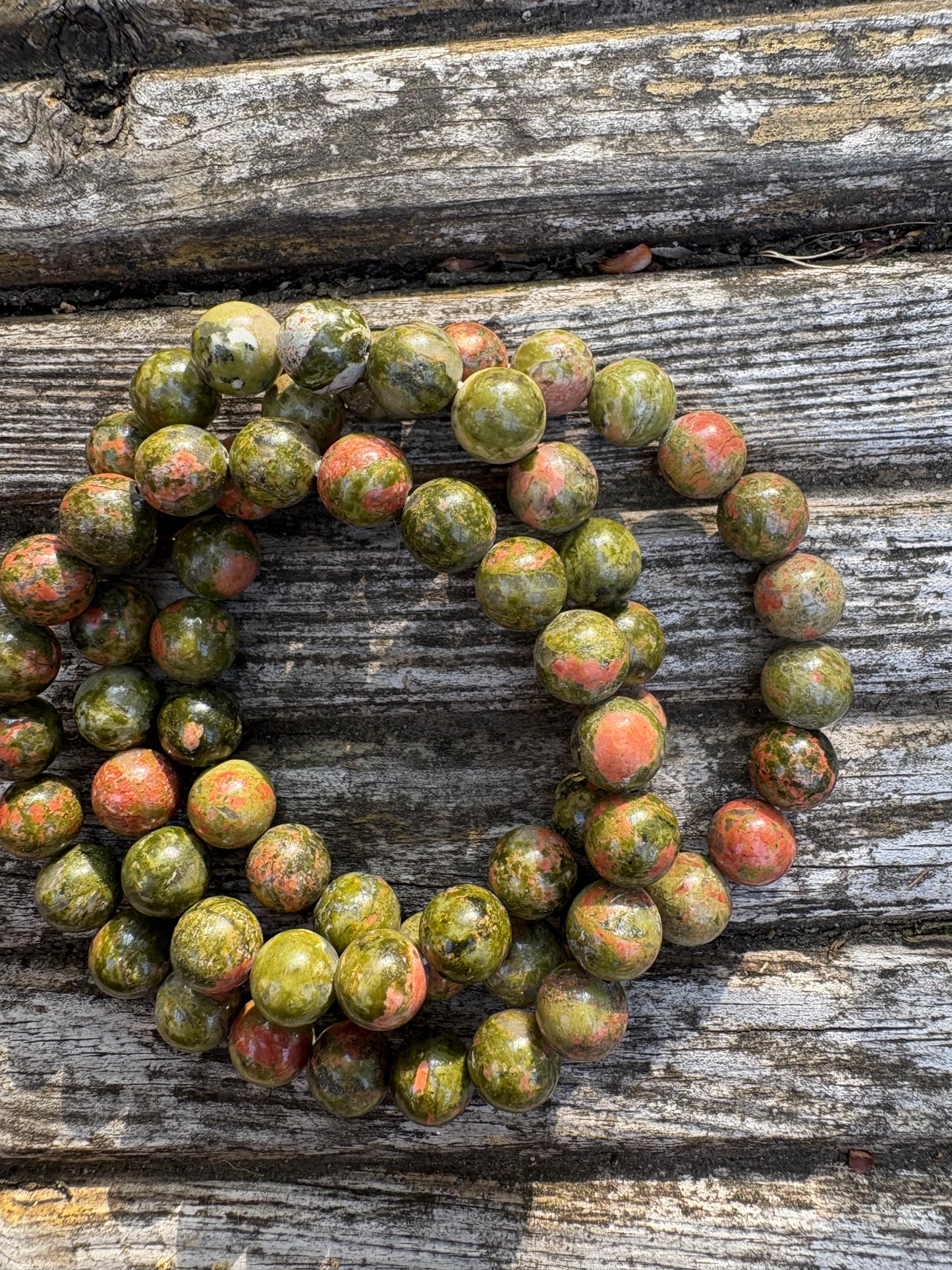 Unakite bracelet